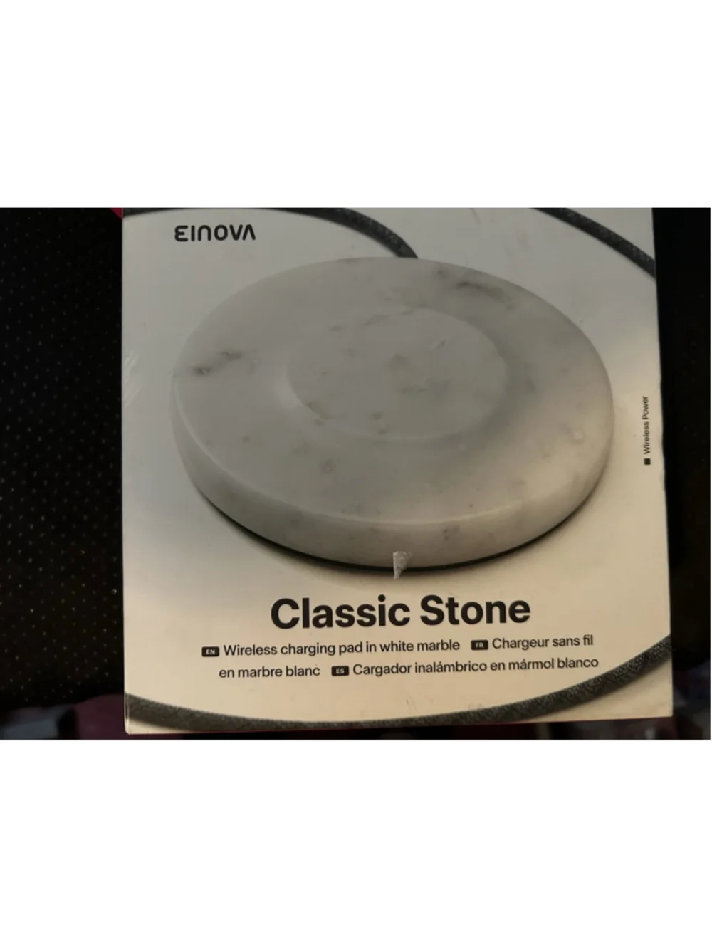 Einova Classic Stone Wireless Charging Pad Genuine Marble-Two Varieties